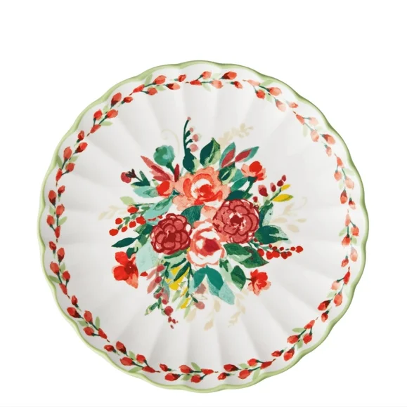 💕 2024 New Pioneer Woman Painted Meadow 12-Piece Dinnerware Set